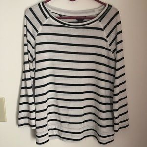 Black and white striped sweater, thin material